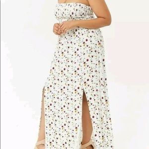 Forever 21 plus M-Slit Floral Maxi Dress 2X